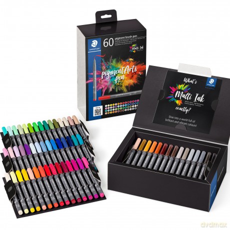 Staedtler - Brush Pen Pigment 60 Pcs Assorted (371C60)