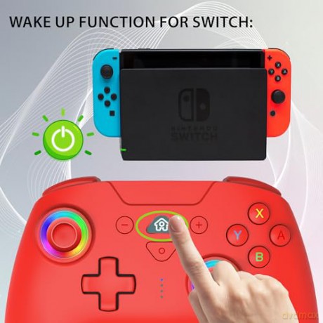 Subsonic Wireless Led Controller Red - Nintendo Switch