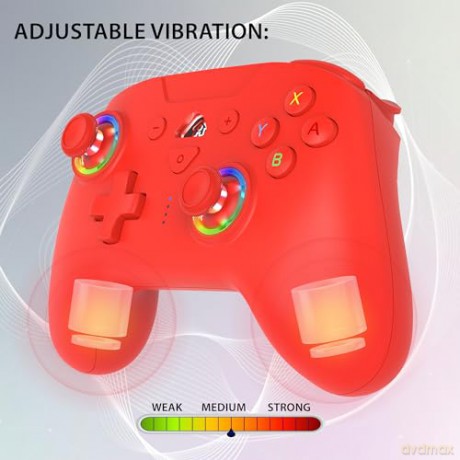 Subsonic Wireless Led Controller Red - Nintendo Switch