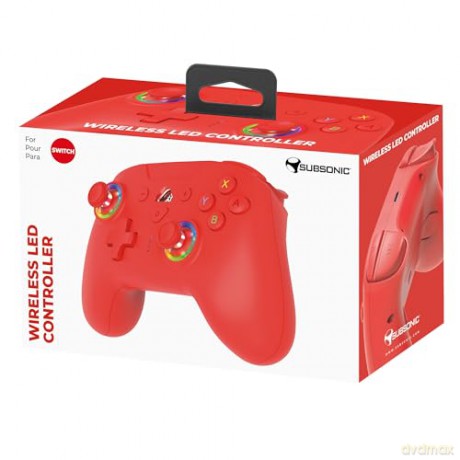 Subsonic Wireless Led Controller Red - Nintendo Switch