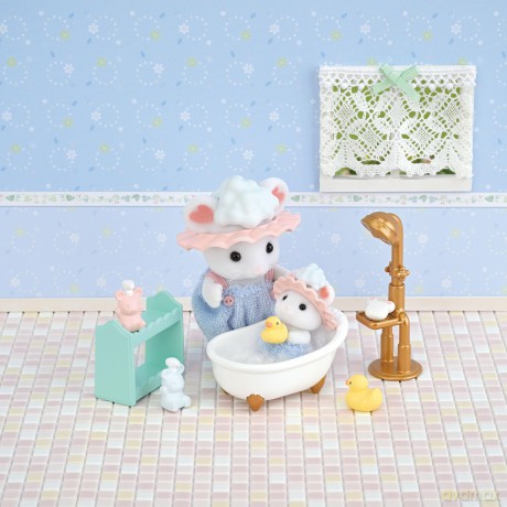 Sylvanian Families - Bath Time Bubble Siblings - (5805)