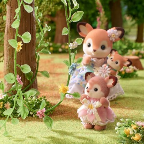 Sylvanian Families - Deer Babies - Floral Swing Set (5801)