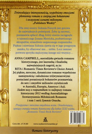 Siedem Nocy Z Rozpustnikiem - Anna Campbell [KSIĄŻKA]