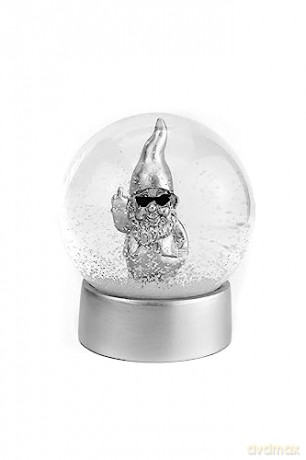 Winkee - Snow Globe - Snow Globe Gnome - Silver