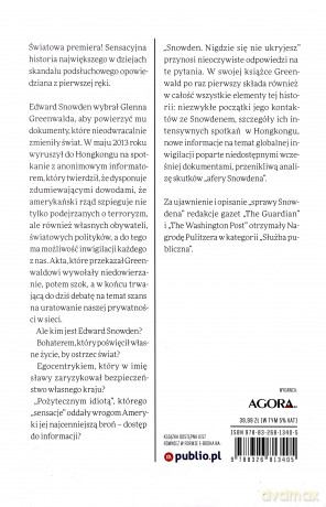 Snowden Nigdzie Się Nie Ukryjesz - Glenn Greenwald [KSIĄŻKA]