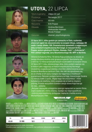 Utoya, 22 Lipca [DVD]