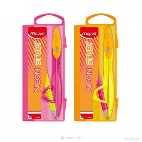 Cyrkiel Study Neon + ołówek mix