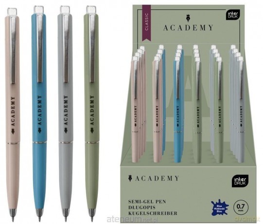 Długopis auto metal nieb. CLASSIC Academy (24szt)