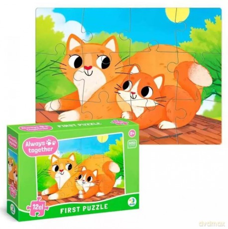 DODO 12 el. Zawsze razem. Koty [PUZZLE]