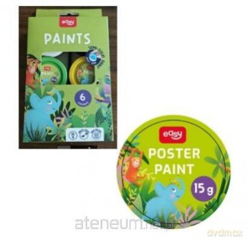 Farby plakatowe 15g x 6 kolorów EASY