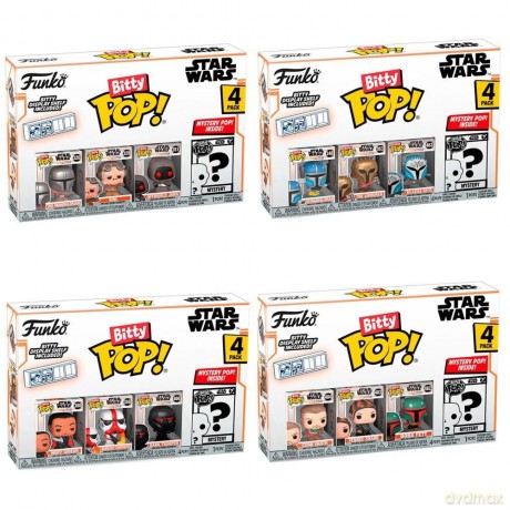 Funko Bitty POP Mandalorian: 4-pak mix [FIGURKA]