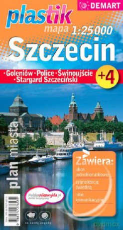 Szczecin Mapa Samochodowa 1:25 000 Plastik Tw [KSIĄŻKA]