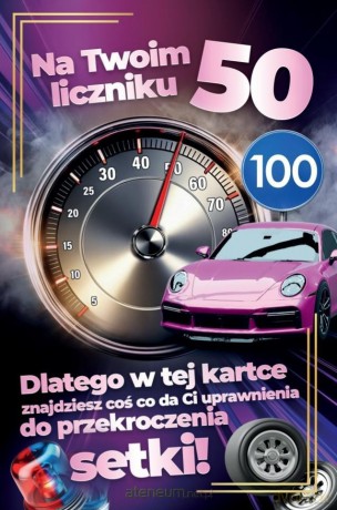 Karnet Prawo Jazdy 50 urodziny damskie