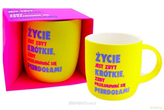 Kubek neonowy Życie