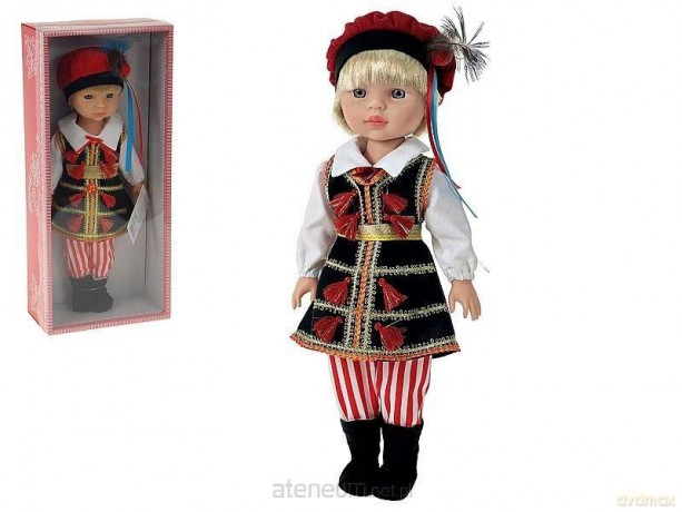 Lalka chłopiec w stroju ludowym 38cm polski dźwięk