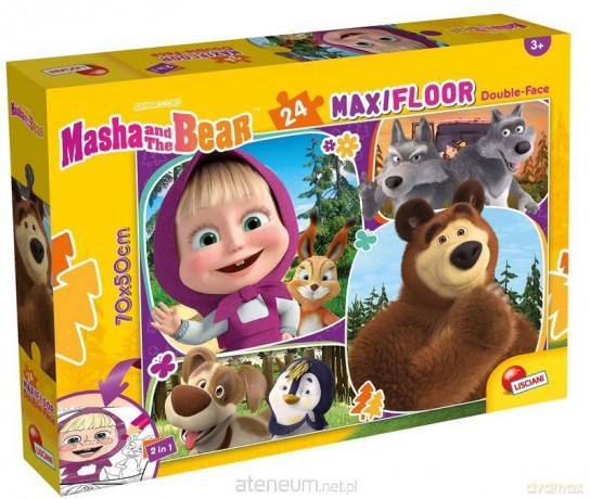 LISCIANI Maxifloor 24 el. Masza i Niedźwiedź [PUZZLE]