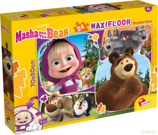LISCIANI Maxifloor 24 el. Masza i Niedźwiedź [PUZZLE]