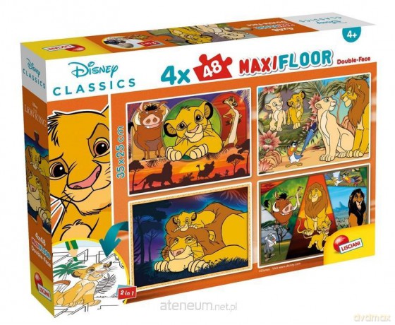 LISCIANI Maxifloor 4x48 Disney Król Lew [PUZZLE]