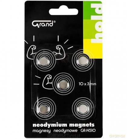 Magnesy neodymowe GR-N510 10mm 5szt