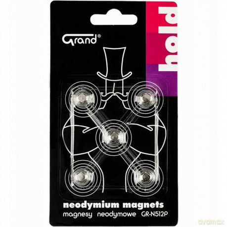 Magnesy neodymowe z uchwytem 12mm 5szt