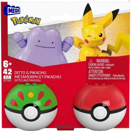 Mega Pokemon Pokeball Ditto i Pikachu JCT43 [FIGURKA]