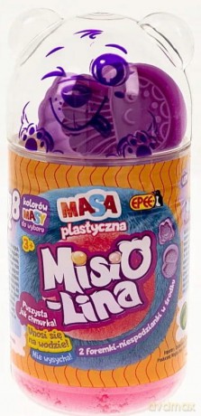 Misiolina masa plastyczna 2x50g + 2 foremki