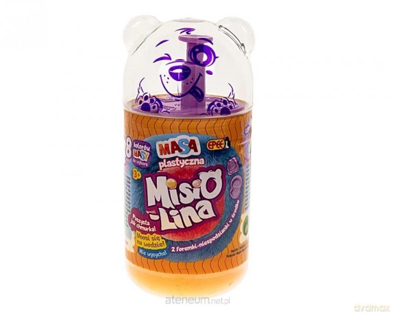 Misiolina masa plastyczna 2x50g + 2 foremki