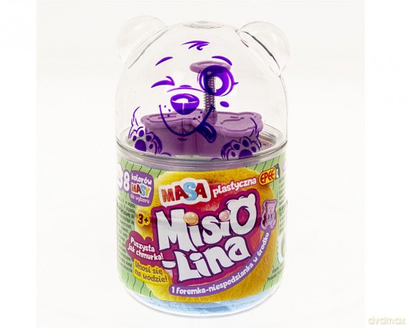 Misiolina Masa plastyczna niebieska 60g + foremka