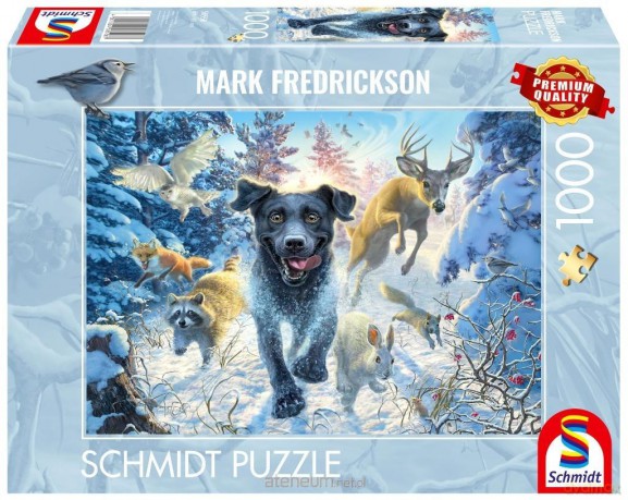 SCHMIDT PQ 1000 el. Mark Fredrickson Labrador na śniegu [PUZZLE]