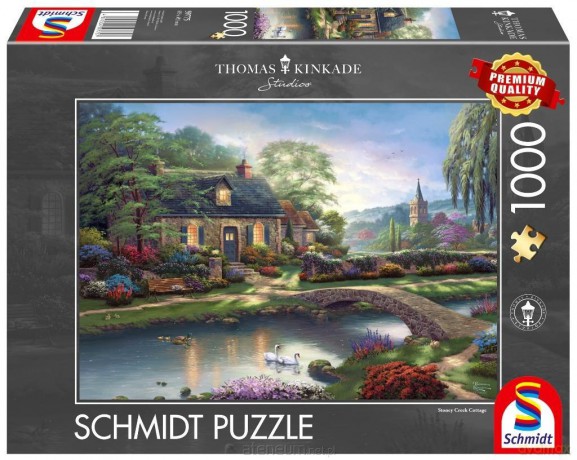 SCHMIDT PQ 1000 el. Thomas Kinkade Domek nad strumy [PUZZLE]