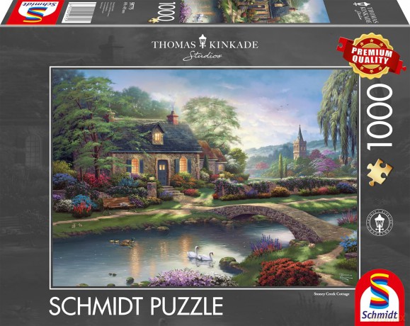 SCHMIDT PQ 1000 el. Thomas Kinkade Domek nad strumy [PUZZLE]