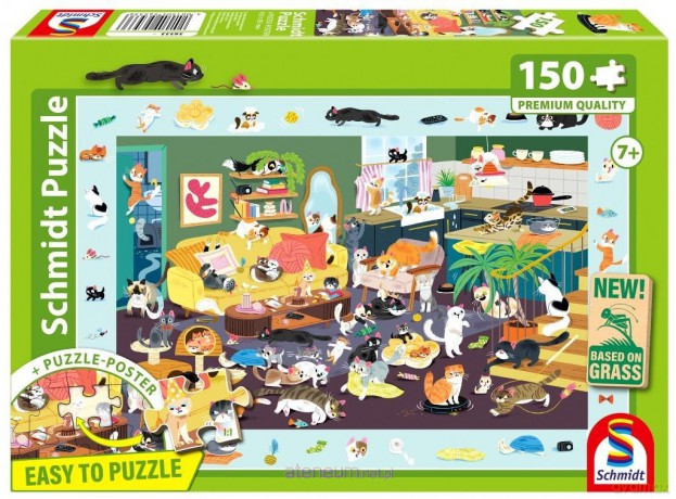 SCHMIDT PQ 150 el. Wszędzie koty [PUZZLE]