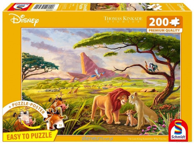 SCHMIDT PQ 200 el. Thomas Kinkade Król Lew Disney [PUZZLE]
