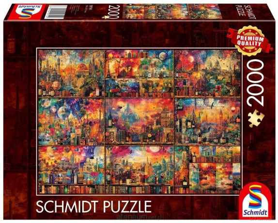 SCHMIDT PQ 2000 el. Podróże z książką i winem [PUZZLE]