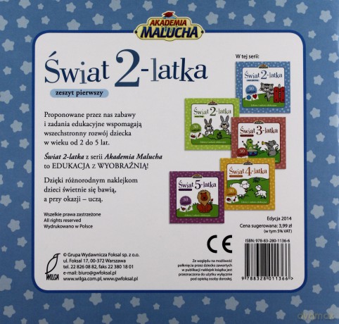 Świat 2 Latka Zeszyt Pierwszy [KSIĄŻKA]