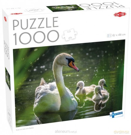 TACTIC 1000 el. Łabędź na jeziorze z dziećmi [PUZZLE]