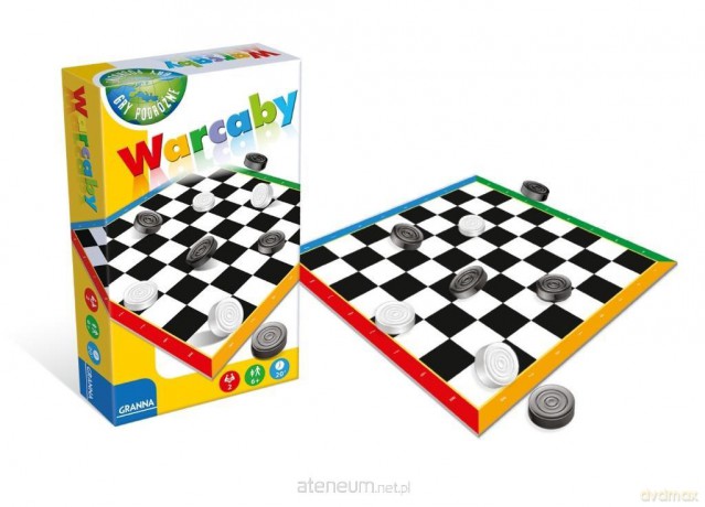 Warcaby mini wersja podróżna [GRA PLANSZOWA]
