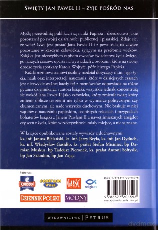 Święty Jan Paweł Ii Żyje Pośród Nas Tw - Andrzej Kurdziel [KSIĄŻKA]