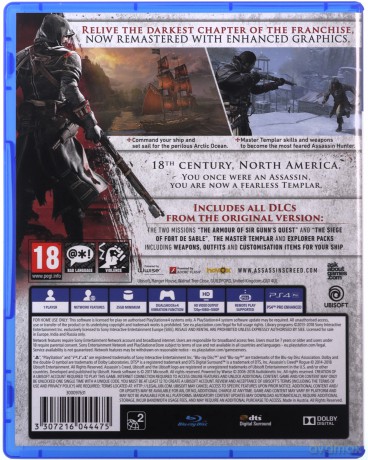Assassin's Creed: Rogue - Remastered [GRA PS4]