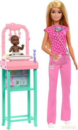 Barbie - Nurturing Baby Doctor Playset
