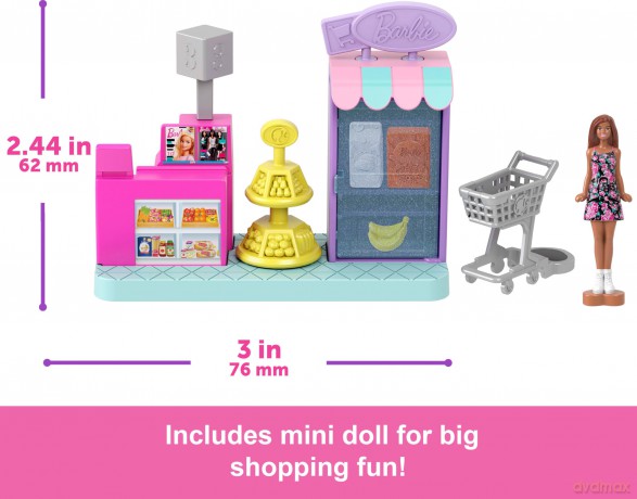 Barbie -Mini Barbieland Playset (Super Market)