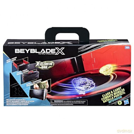 Arena Beyblade X-Celerator Rail walizka rozkładana w arenę stadion beyblade
