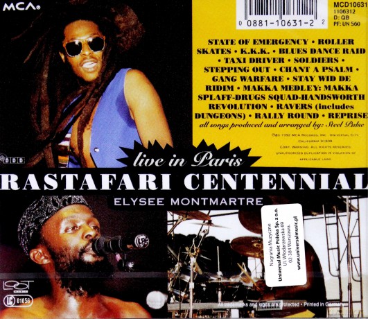 Steel Pulse: Rastafari Centennial - Live In Paris - E [CD]