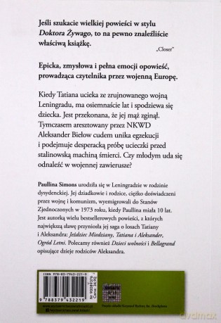 Tatiana I Aleksander Wyd. 2013 - Paullina Simons [KSIĄŻKA]