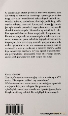 Tatuaż Przestępcy - Cesare Lombroso [KSIĄŻKA]