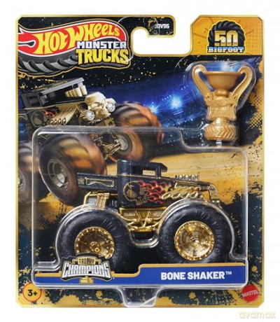 Hot Wheels - Monster Trucks 1:64 Bigfoot Trophy Champions Singles Asst