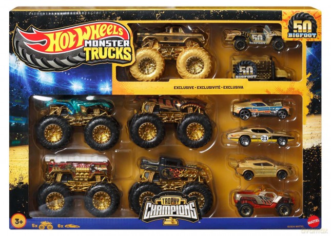 Hot Wheels- Monster Trucks Trophy Champions Collection