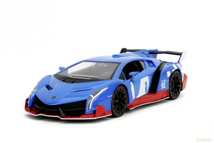 Jada - Sonic Lamborghini Veneno with Figure 1:24 Die-Cast