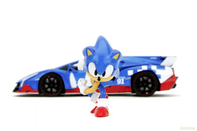 Jada - Sonic Lamborghini Veneno with Figure 1:24 Die-Cast