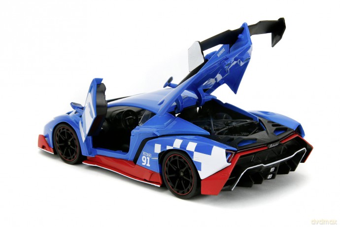Jada - Sonic Lamborghini Veneno with Figure 1:24 Die-Cast